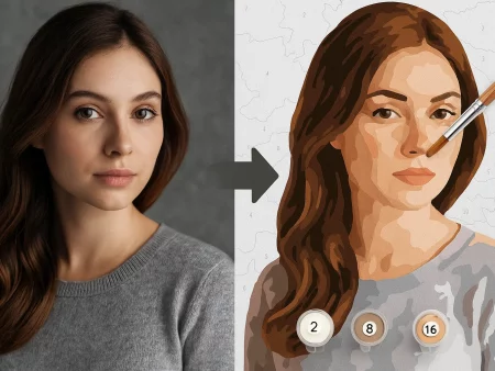 Превратите ваше фото в картину по номерам