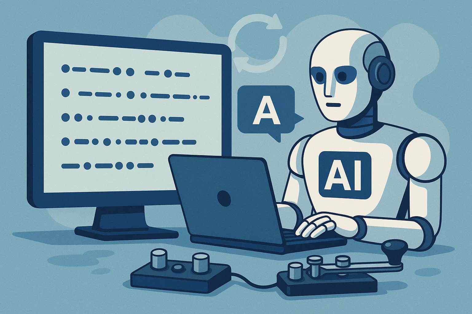 Перевод в азбуку Морзе: когда точки и тире важнее слов