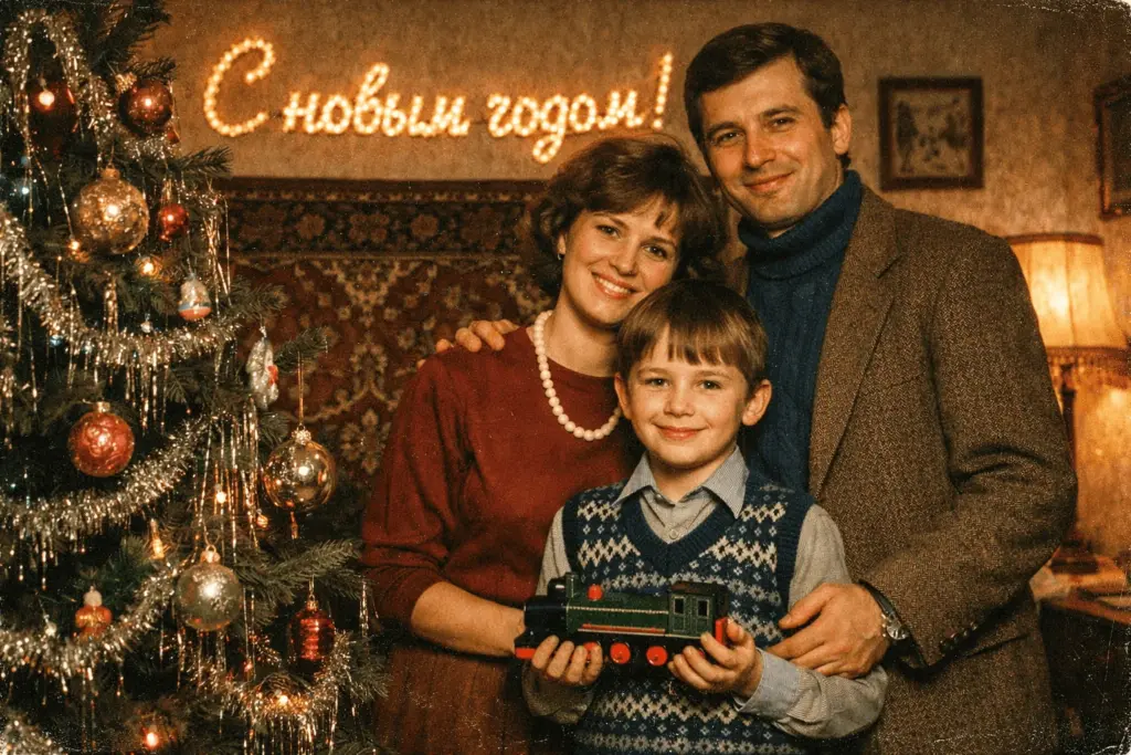 Сгенерировать новогодние открытки 80 90 годов