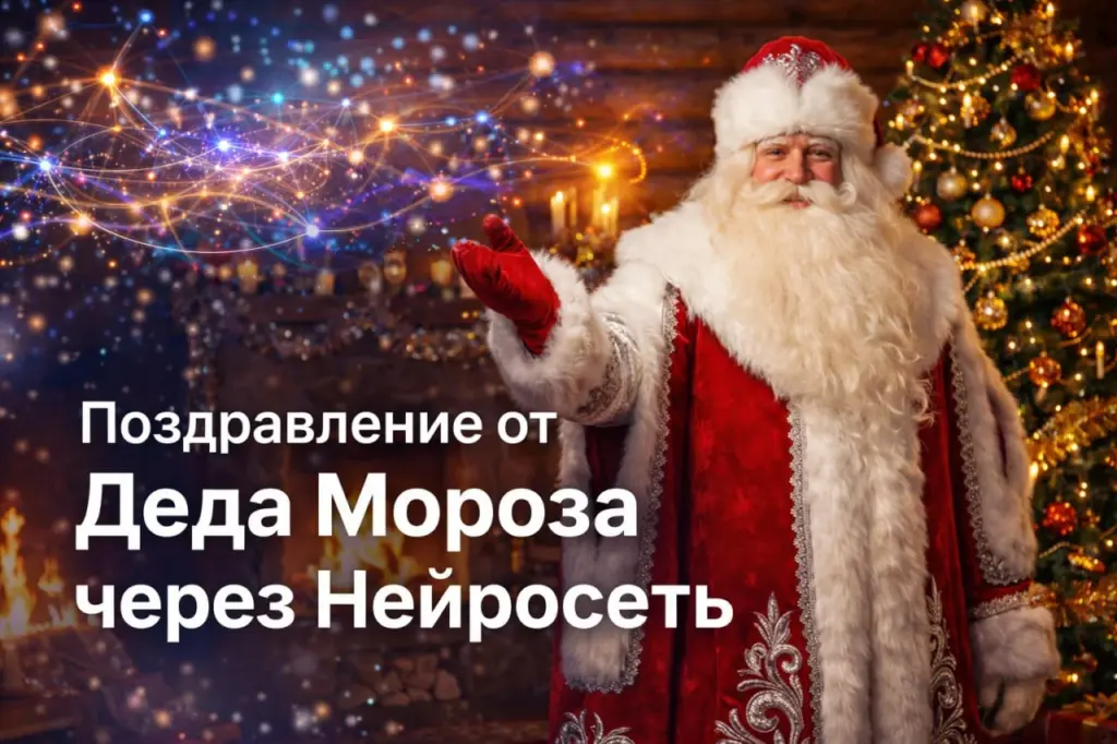 Поздравление от Деда Мороза ИИ