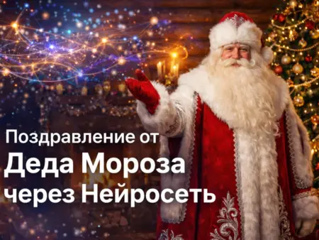 Видеопоздравление от Деда Мороза через нейросеть