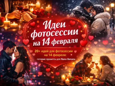 Промпты с идеями для фотосессии на 14 февраля