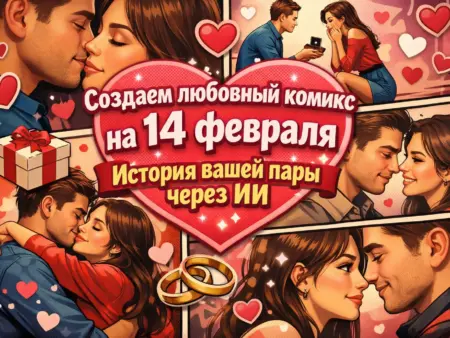 История вашей любви в ИИ комиксе