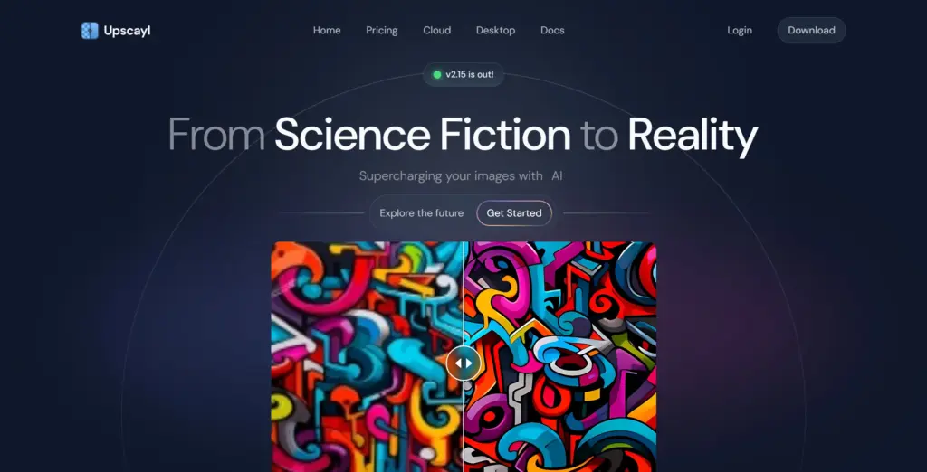 Upscayl - AI Image Upscaler - главная страница