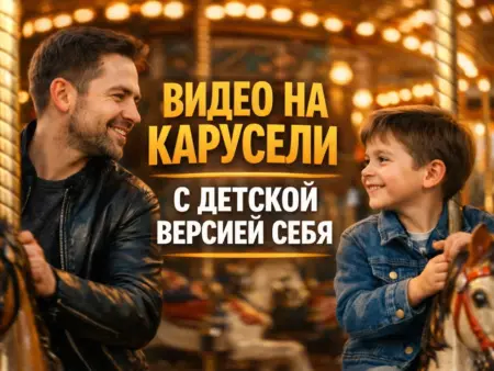 Видео на карусели со своей детской версией