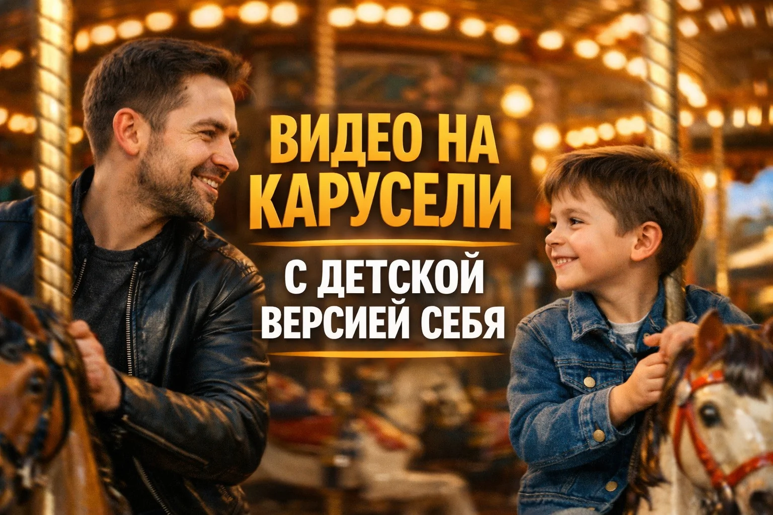 Видео на карусели со своей детской версией