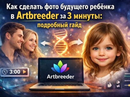 Как объединить людей с разных фото в одну в Artbreeder