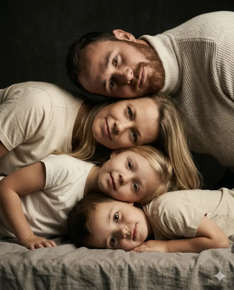 Фотосессия щекой к щеке