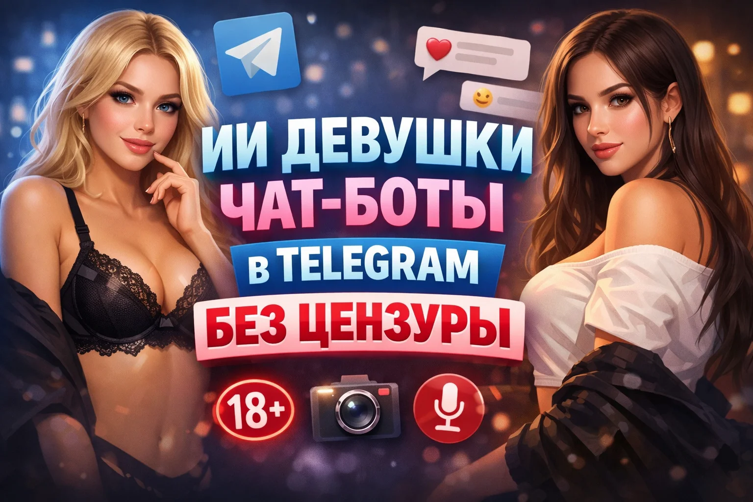 Виртуальные ИИ девушки, чат-боты для переписки и не только