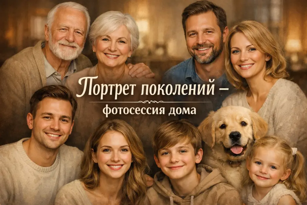 Портрет поколений — как сделать фотосессию нейросетью