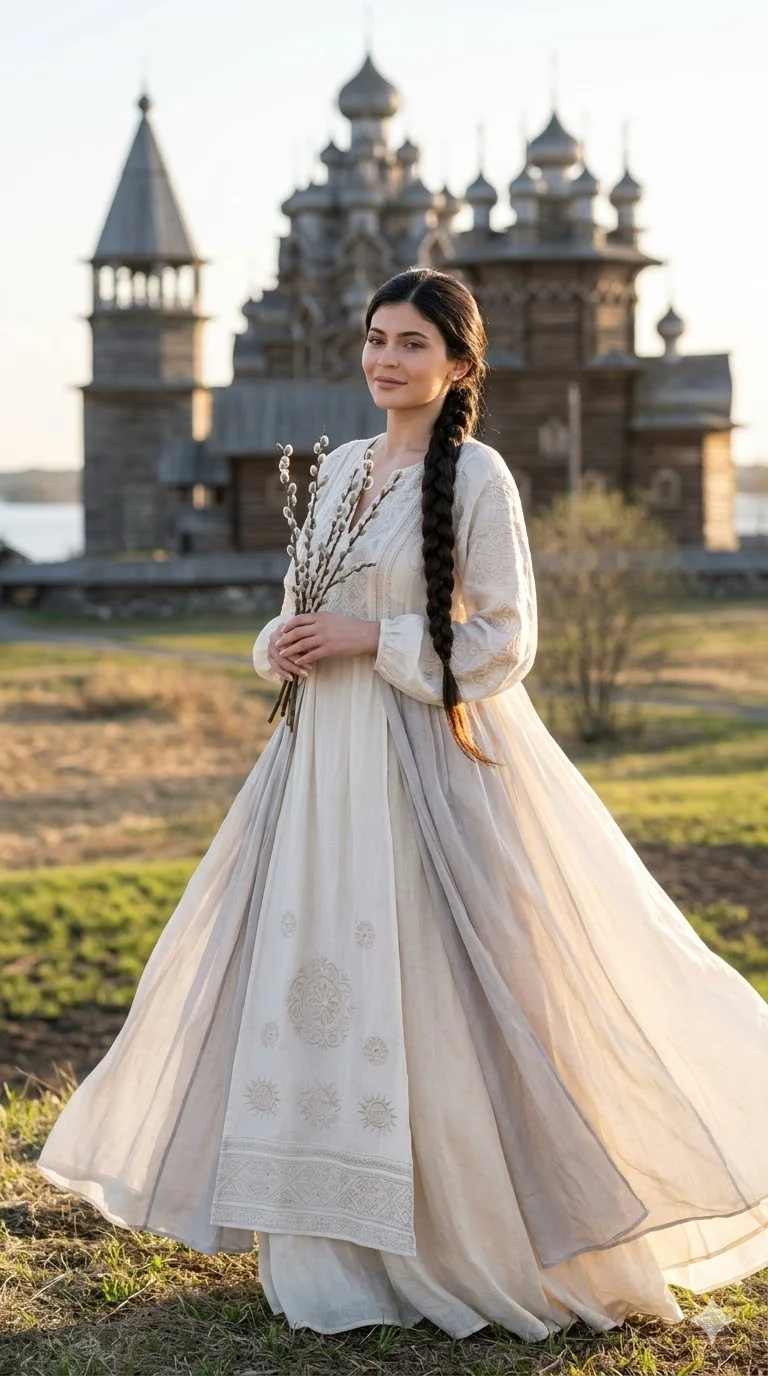 Пасхальный промт для fashion-фотосессии на природе