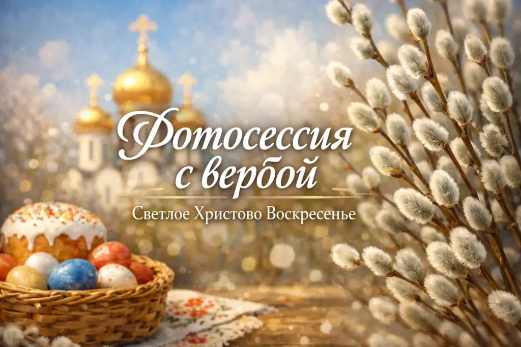 Промты для фото с вербой и открыток к Пасхе