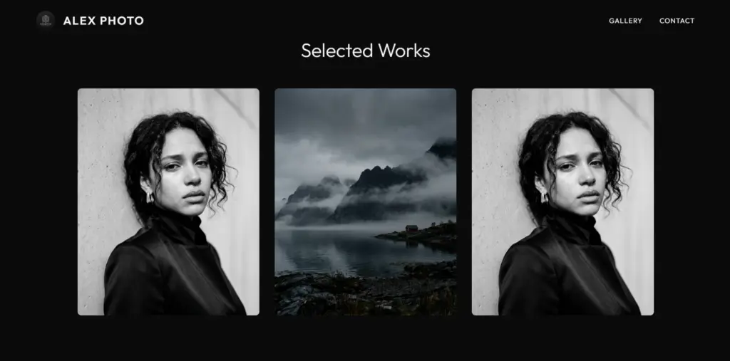 Готовый результат работы Google Antigravity по созданию сайта
