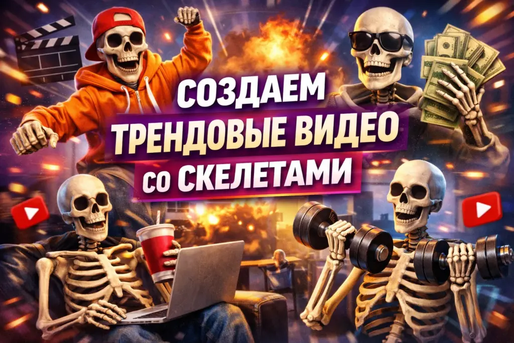 Как создавать видео со скелетами с помощью нейросетей