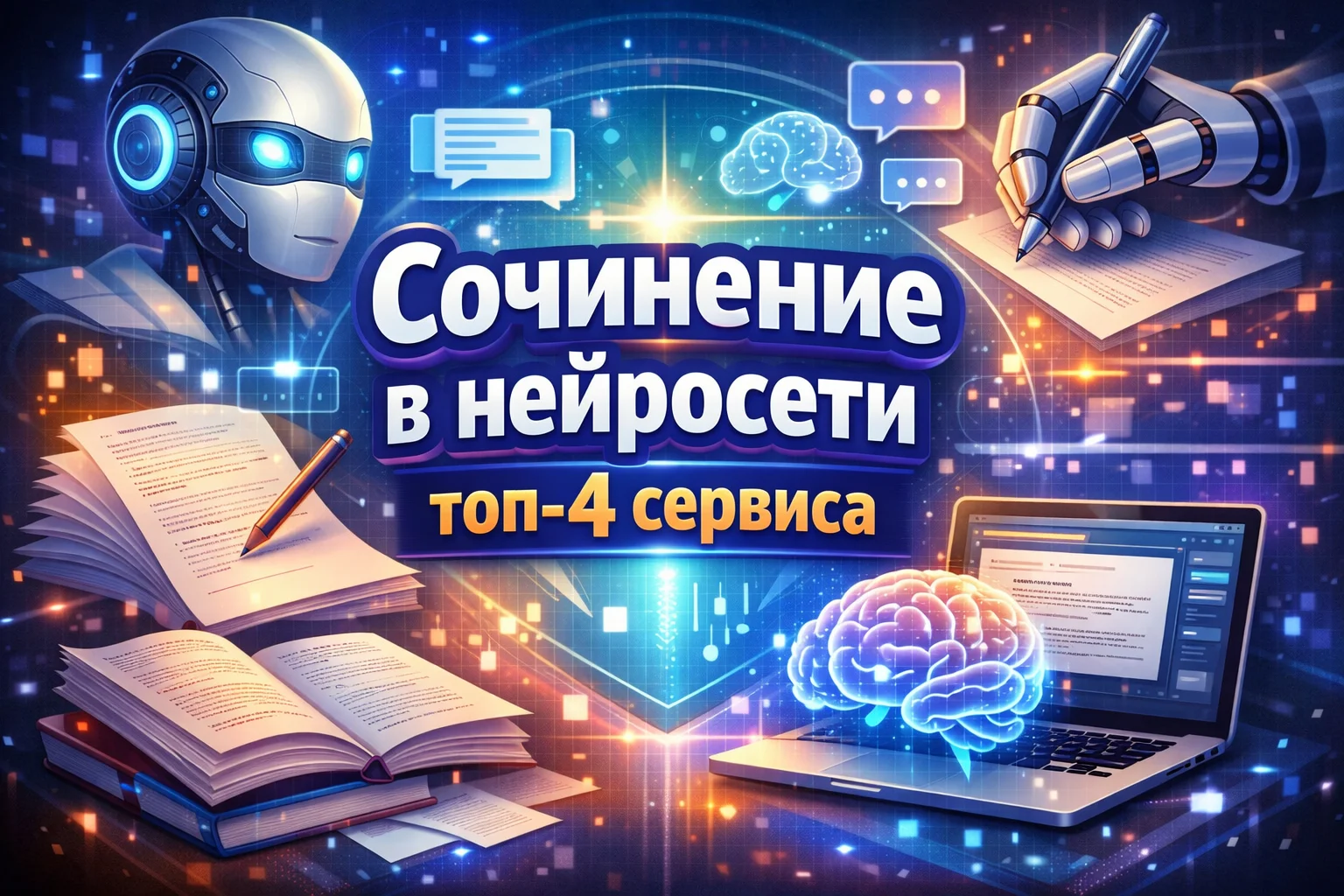 Подборка сервисов для написания сочинения с ИИ