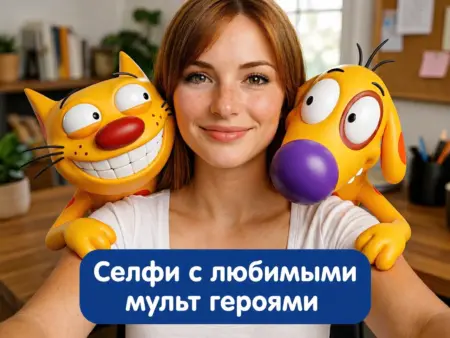 Как сделать селфи с персонажами мультфильма через нейросеть