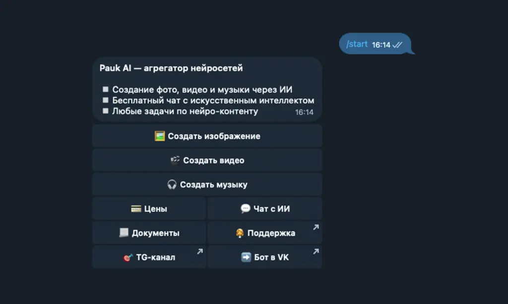 Как использовать бота Pauk AI