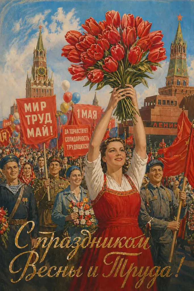 Торжественная демонстрация — парадный соцреализм