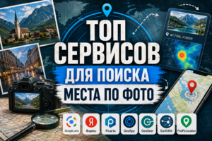 ТОП сервисов для поиска места по фото: Google Lens, Яндекс, Picarta, GeoSpy, GeoSeer, EarthKit, FindPicLocation.