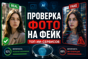 Проверка фото на фейк и определение ИИ-генерации изображений с помощью онлайн-сервисов.