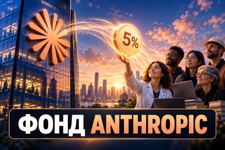 Фонд Anthropic: символическая иллюстрация поддержки общества и доли 5%