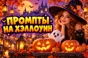 Промпты на Хэллоуин для фото и изображений в нейросетях